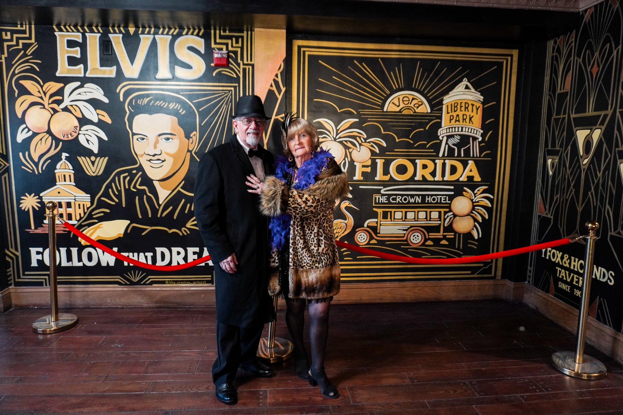 Couple at Florida Mural